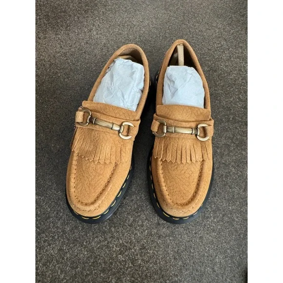 Brand New Dr Martens Adrian snaffle calf suede loafer in Autumn Spice - Picture 5 of 5